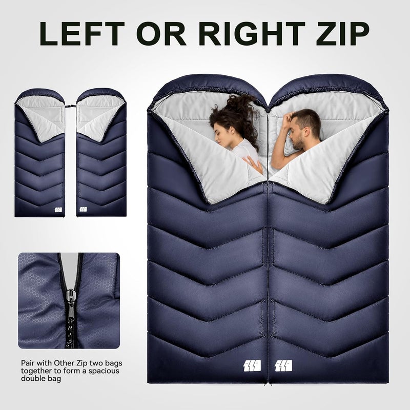 TANSTRIDER Ultralight Warm Weather Sleeping Bag - Portable, Waterproof, Compact Lightweight, Comfort with Compression Sack - Great for Outdoor Camping, Backpacking & Hiking - Image 3